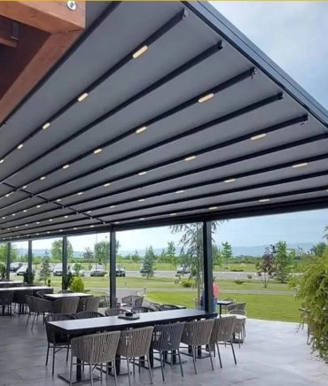 Pergola Tente Sistemleri ürünümüz - Tensa Hareketli Cam Sistemleri