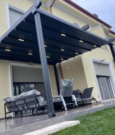 Pergola Tente Sistemleri ürünümüz - Tensa Hareketli Cam Sistemleri