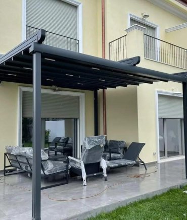 Pergola Tente Sistemleri ürünümüz - Tensa Hareketli Cam Sistemleri