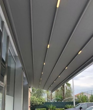 Pergola Tente Sistemleri ürünümüz - Tensa Hareketli Cam Sistemleri